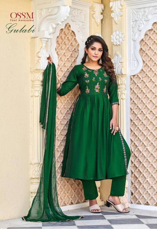 Ossm Gulabi Embroidery Viscose Designer Readymade Collection